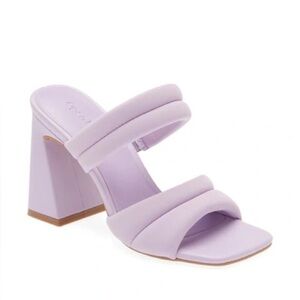 Open Edit Lilac block heels NWT